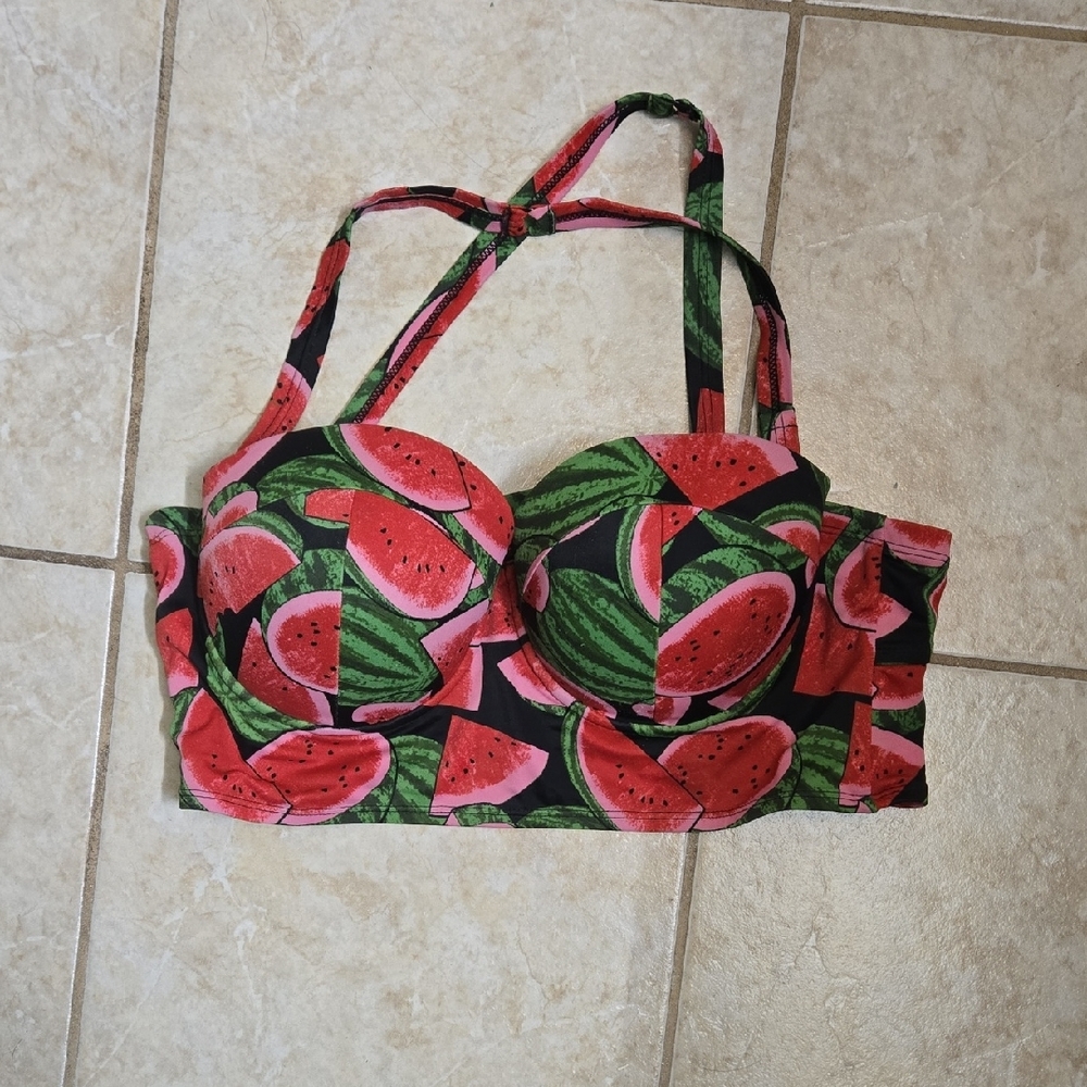 Torrid Watermelon Print Bikini Top